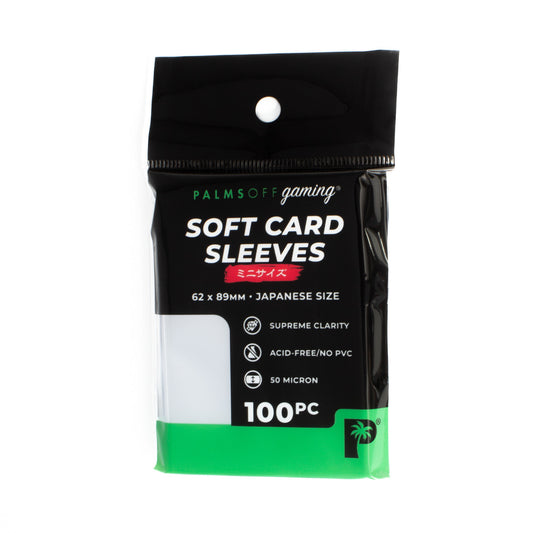 Palms Off - Soft Card Sleeves - Japanese Size - 100pc Palms Off - Soft Card Sleeves - Japanese Size - 100pc