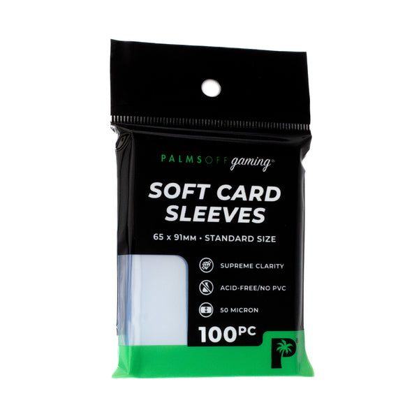 65 x 100 card sleeves Palms Off Gaming - Soft Card Sleeves 100pc
