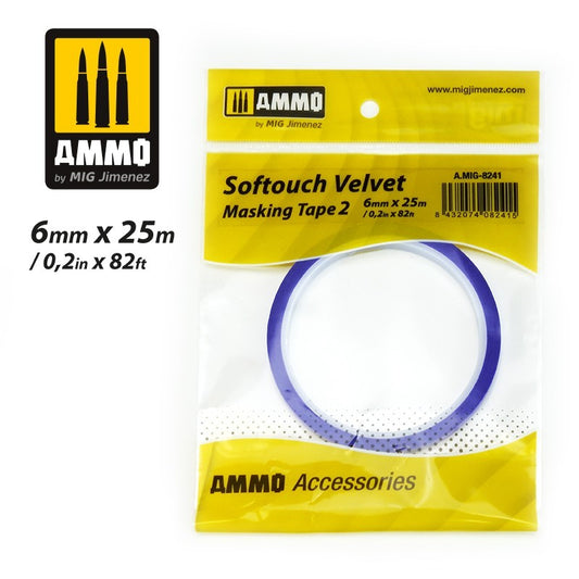 Ammo by MIG - Accessories - Softouch Velvet Masking Tape 2 (6Mm X 25M)