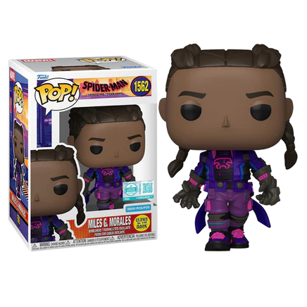 Spiderman Across The Spiderverse - Prowler Miles Unmasked Glow Pop! Vinyl LE 9500pcs