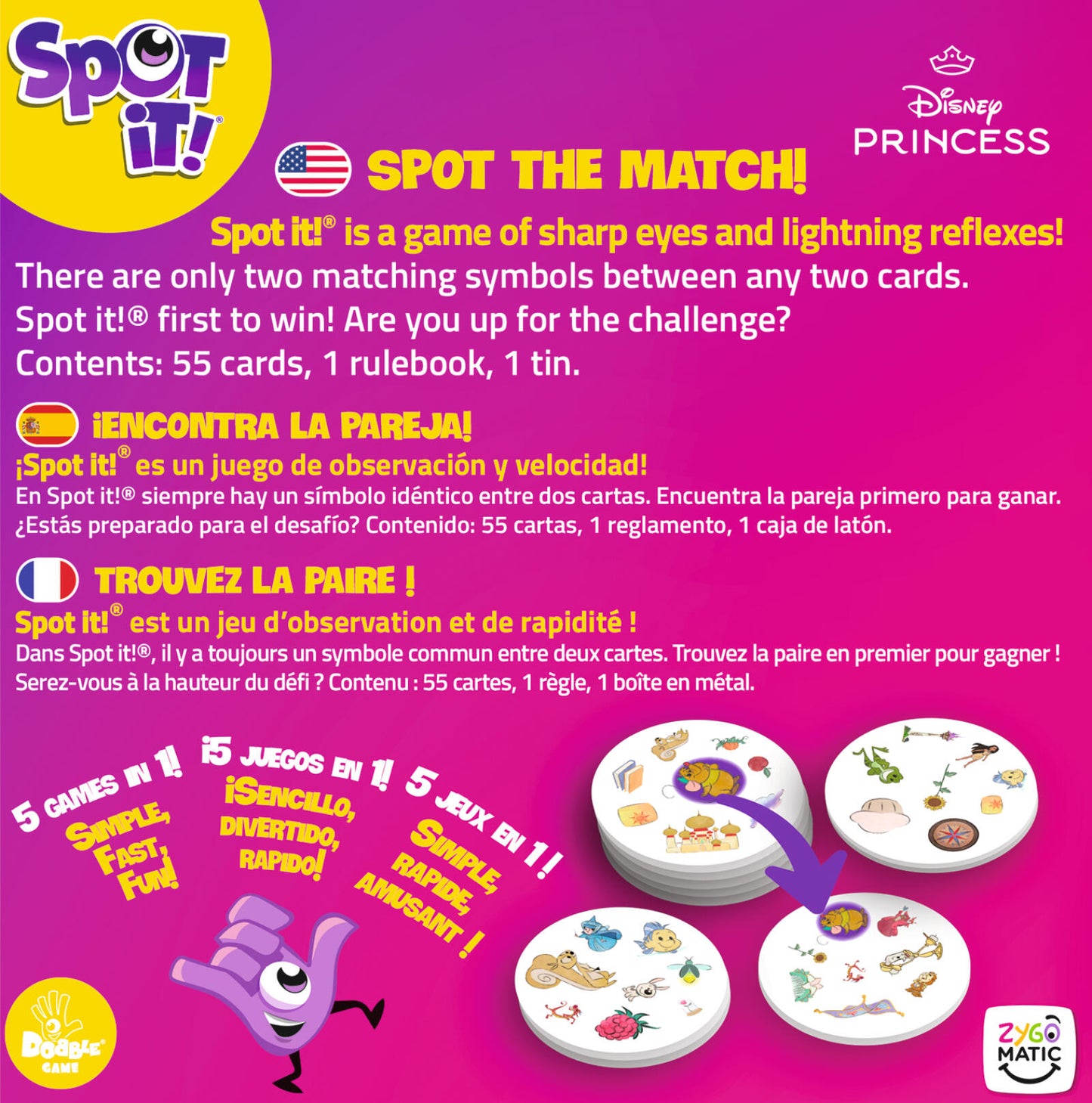 Spot It! - Disney Princess
