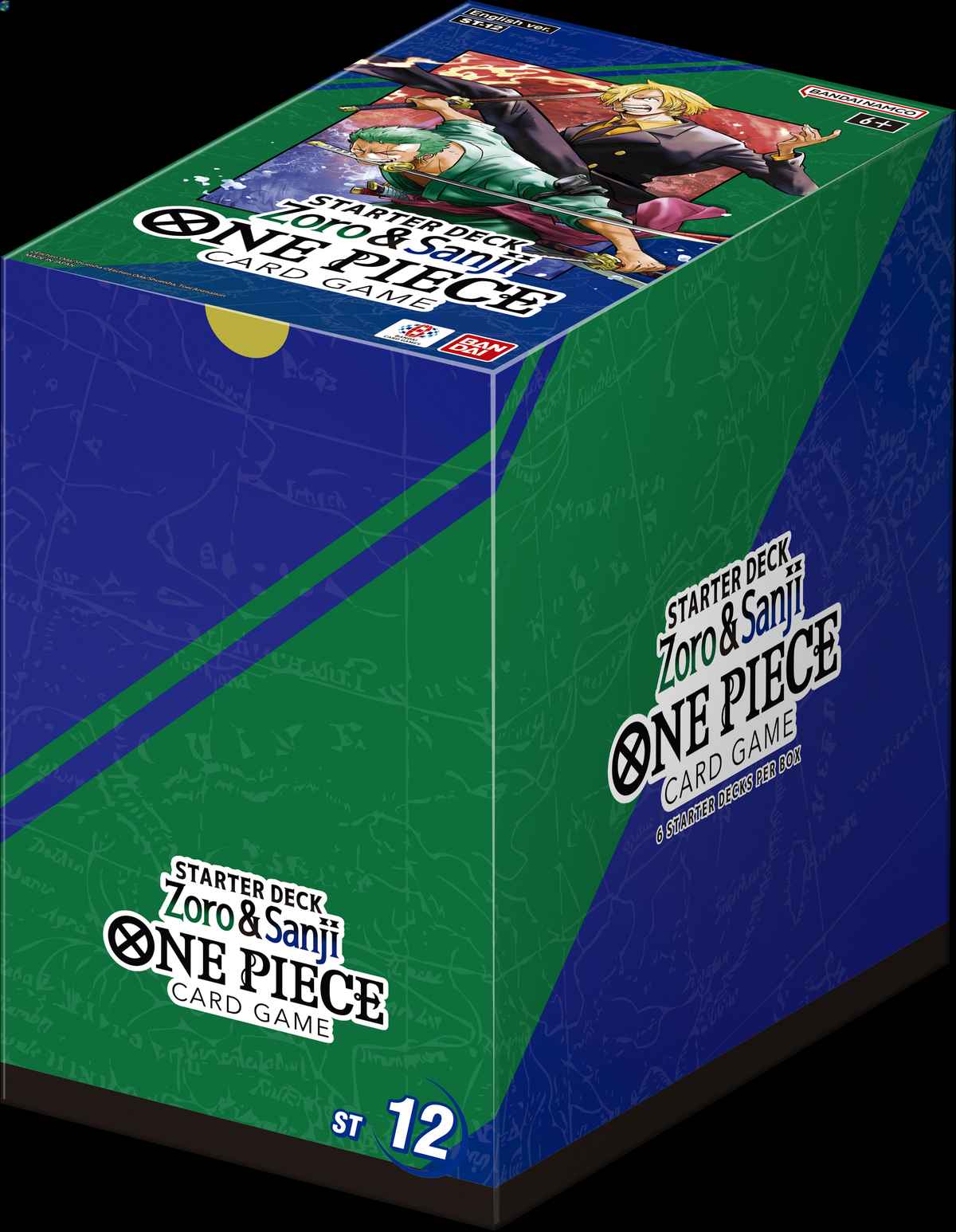 One Piece Card Game Zoro and Sanji Starter Deck Display [ST-12]