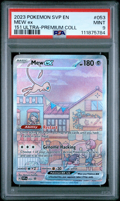 2023 Pokemon Svp En-Sv Black Star Promo 053 Mew Ex 151 Ultra-Premium Coll - PSA 9