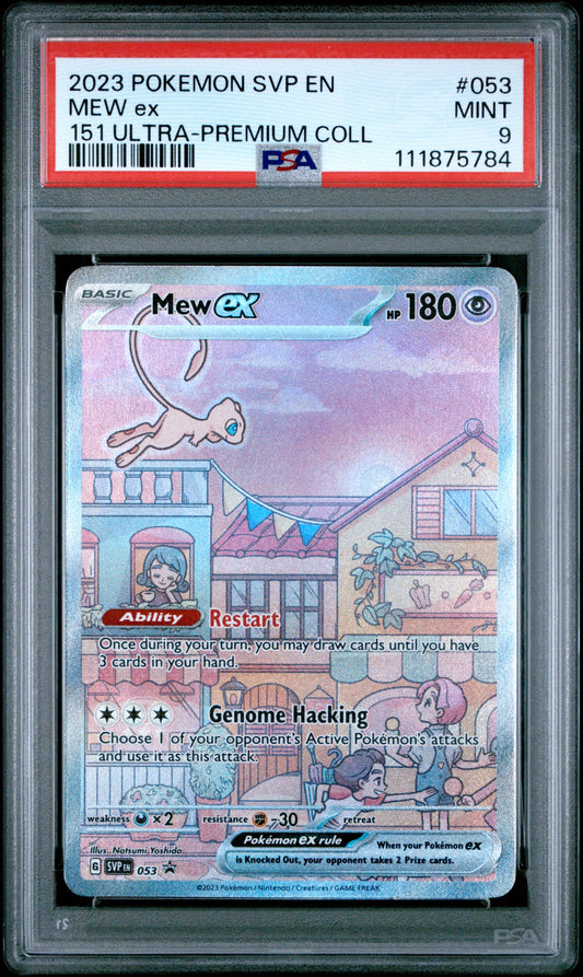 2023 Pokemon Svp En-Sv Black Star Promo 053 Mew Ex 151 Ultra-Premium Coll - PSA 9