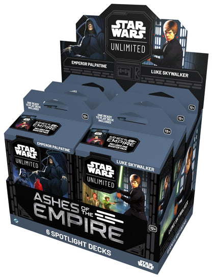 Star Wars Unlimited - Ashes of the Empire Spotlight Deck Display