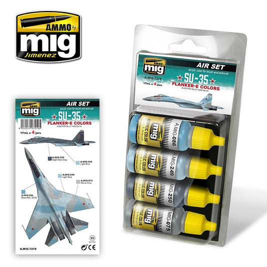 Ammo by MIG - Atom Color -  Su-35 Flanker-E Colors Set (Also For Su-27 And Su-34)