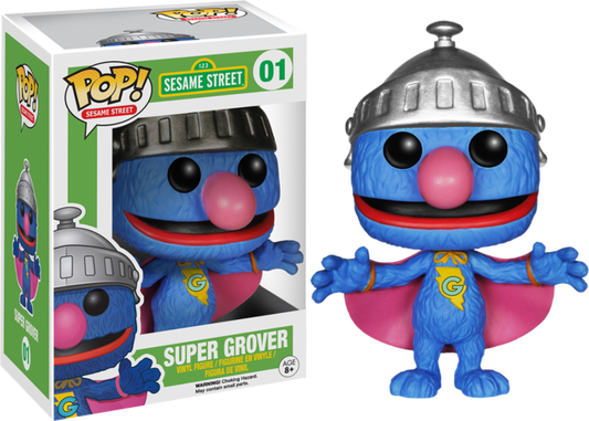 Sesame Street - Super Grover (Flocked) Pop Vinyl #01
