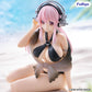Super Sonico Noodle Stopper Figure Swimsuit Black Color Version
