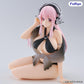 Super Sonico Noodle Stopper Figure Swimsuit Black Color Version