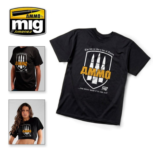 Ammo by MIG - Merchandise - T-Shirt  "The Life Is a Box of Ammo. You Never Want It to Run Out!" XL