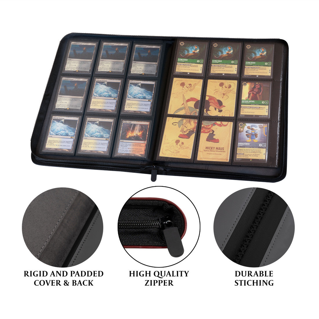 TCG Faux-Leather Trading Card Binder - Blue