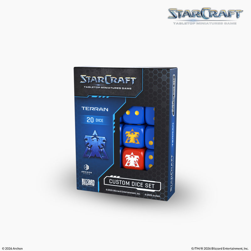 Starcraft Miniatures Games: Terran - Custom Dice Set - Faction Dice
