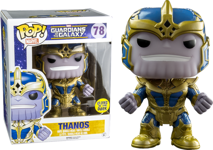 Guardians of the Galaxy - Thanos Glow 6" US Exclusive Pop! Vinyl #78