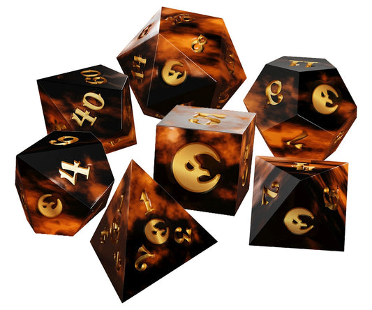 The Crooked Moon Resin Dice