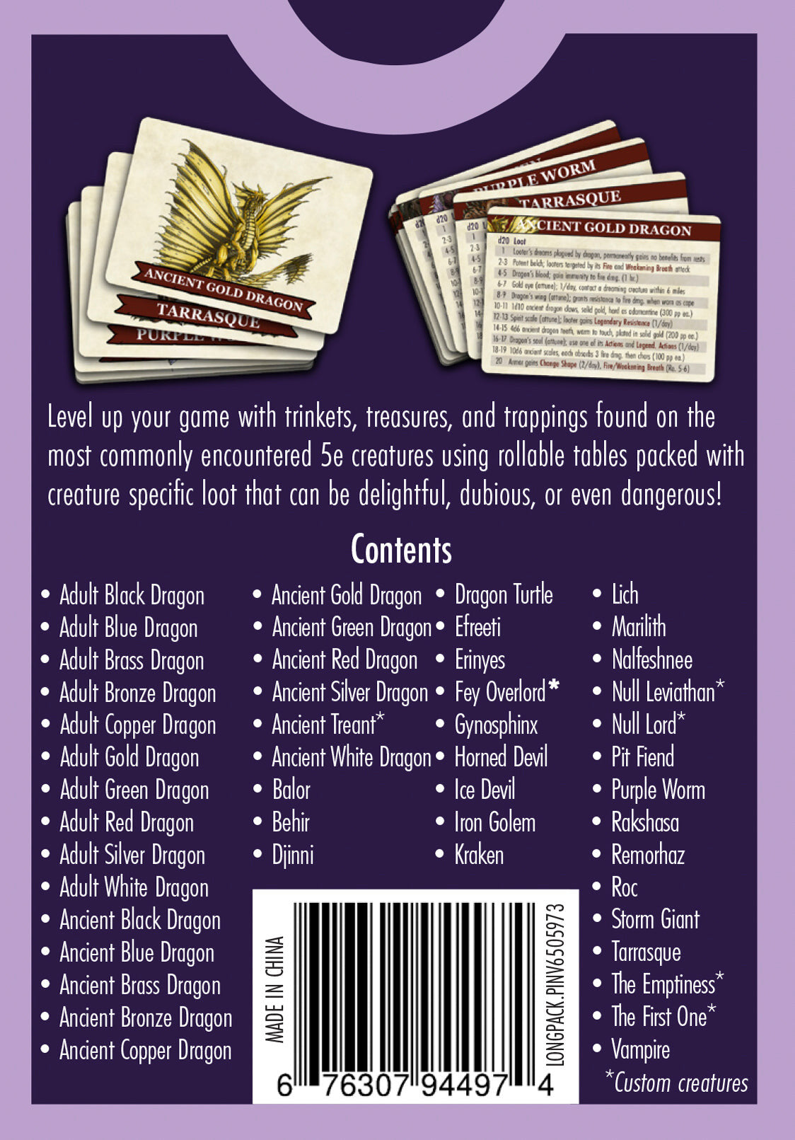 The Deck of Loot - Core Pack 3 - CR 11-30