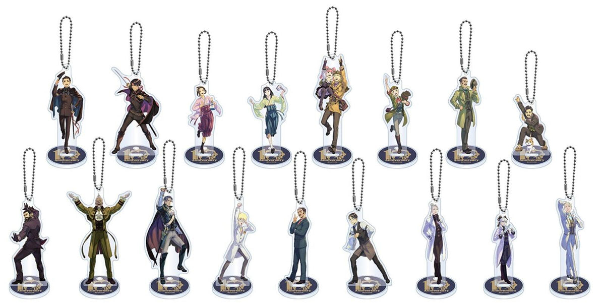 The Great Ace Attorney 10th Anniversary Acrylic Stand Keychain Collection (17 in the Assortment)