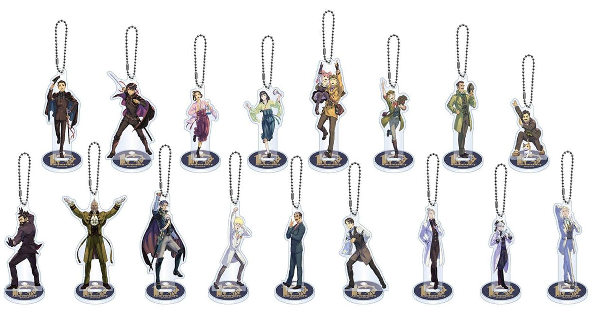 The Great Ace Attorney 10th Anniversary Acrylic Stand Keychain Collection (17 in the Assortment)