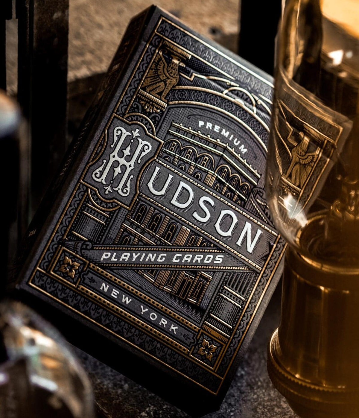 theory11 Hudson (Black) Playing Cards