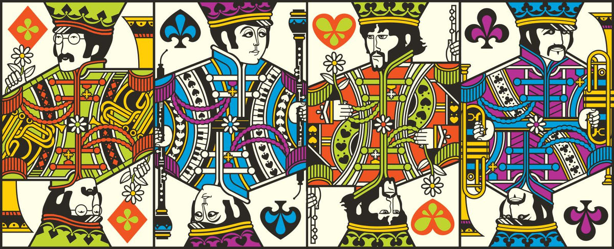theory11 The Beatles Luxury Box Set (includes one of each color - four decks)