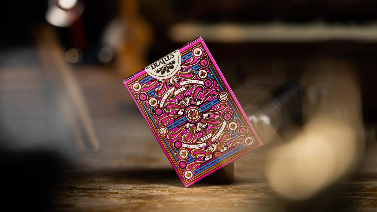 theory11 The Beatles (Pink) Playing Cards