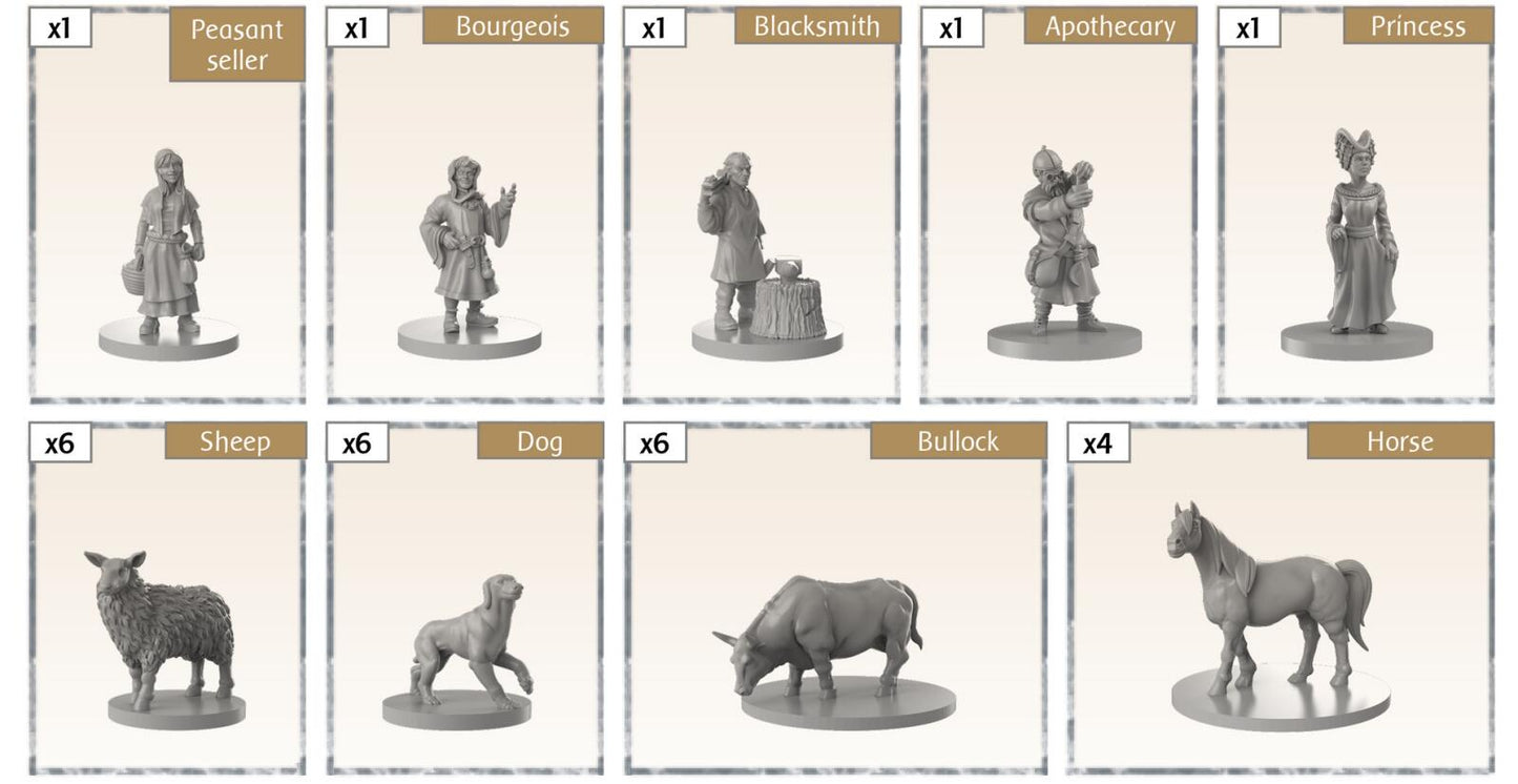 Time of Legends Joan of Arc Village 2. Extra Miniatures