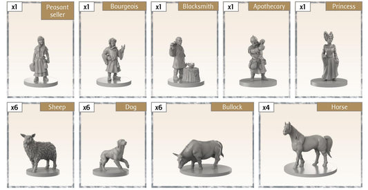 Time of Legends Joan of Arc Village 2. Extra Miniatures