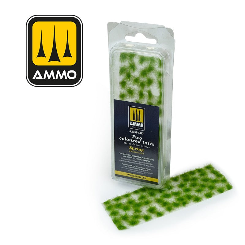 Ammo by MIG - Dioramas - Two Coloured Tufts - Spring