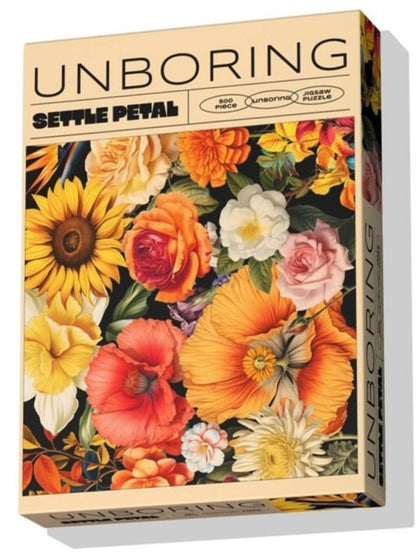 Unboring Settle Petal 500 pc Wonky Cut Puzzle