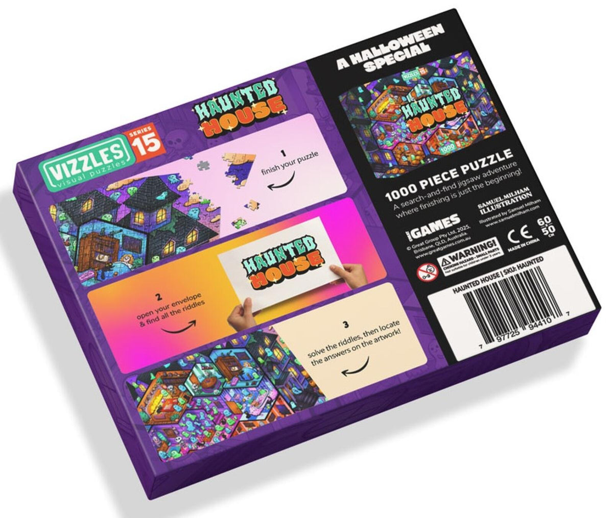 Vizzles Haunted House 1000pc Jigsaw Puzzle