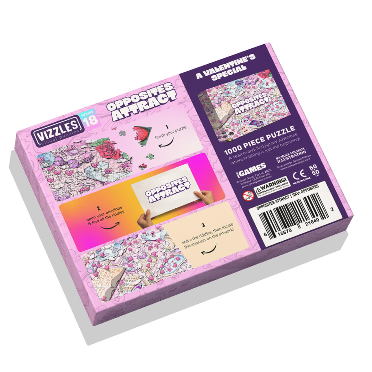 Vizzles Opposites Attract 1000pc Jigsaw Puzzle