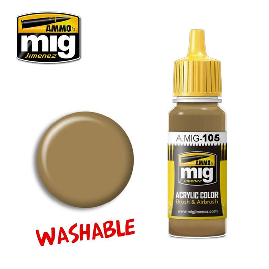 Ammo by MIG - Acrylic Color - Washable - Dust (Ral 8000)  17ml