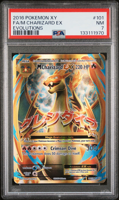 2016 Pokemon Xy Evolutions 101 Fa/M Charizard Ex Evolutions - PSA 7