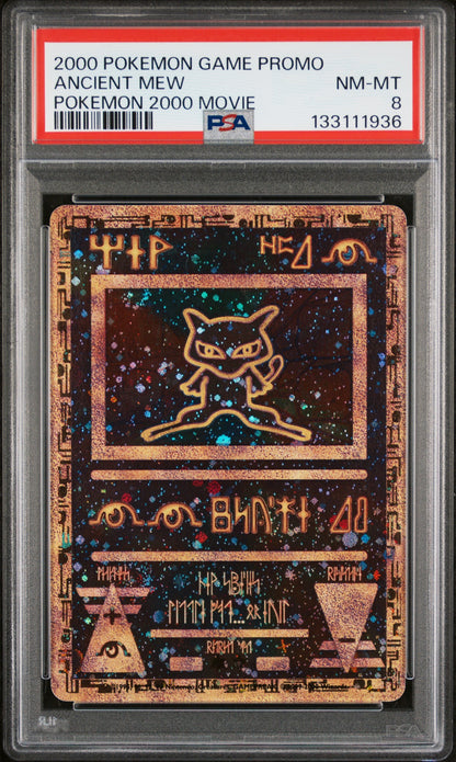2000 Pokemon Game Movie Ancient Mew Pokemon 2000 Movie - PSA 8
