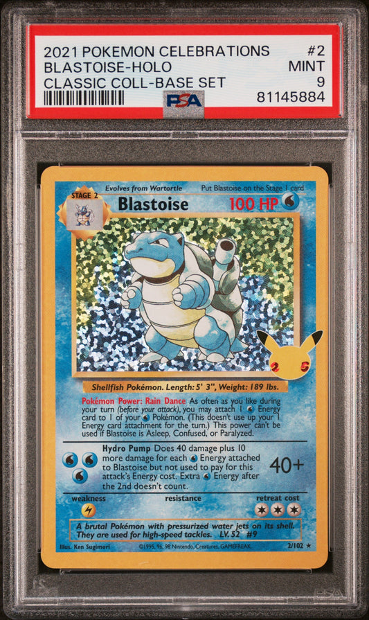2021 Pokemon Celebrations Classic Collection 2 Classic Coll-Base Set Blastoise Holo #2
