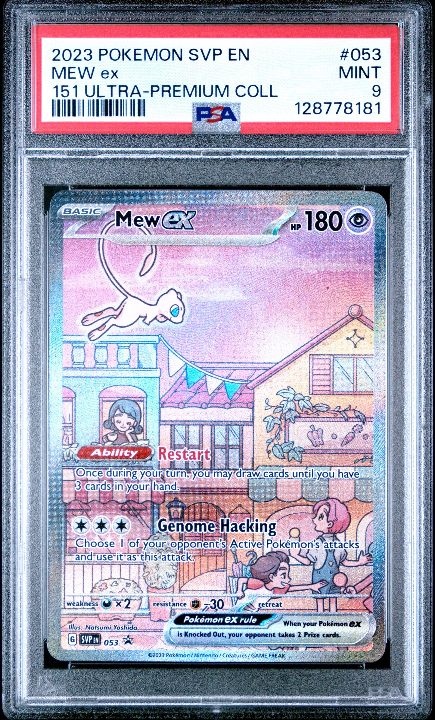 2023 Pokemon Svp En-Sv Black Star Promo 053 Mew Ex  151 Ultra-Premium Coll - PSA 9