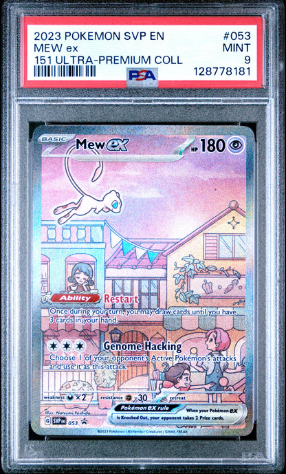 2023 Pokemon Svp En-Sv Black Star Promo 053 Mew Ex  151 Ultra-Premium Coll - PSA 9