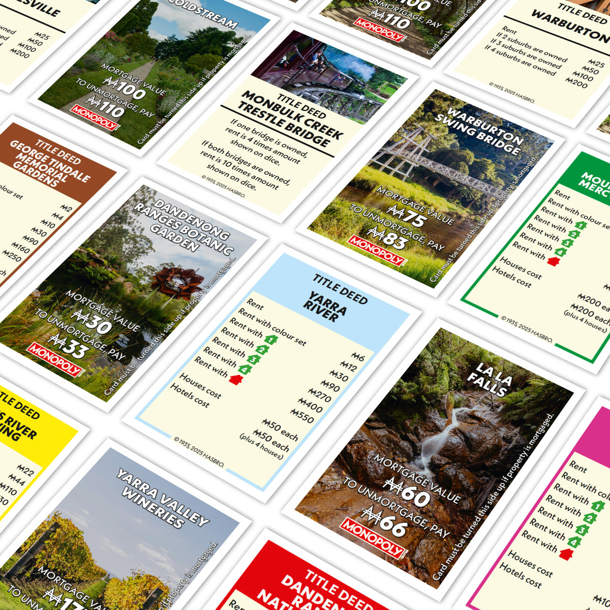 Yarra Valley & Dandenong Ranges Monopoly - City Editions