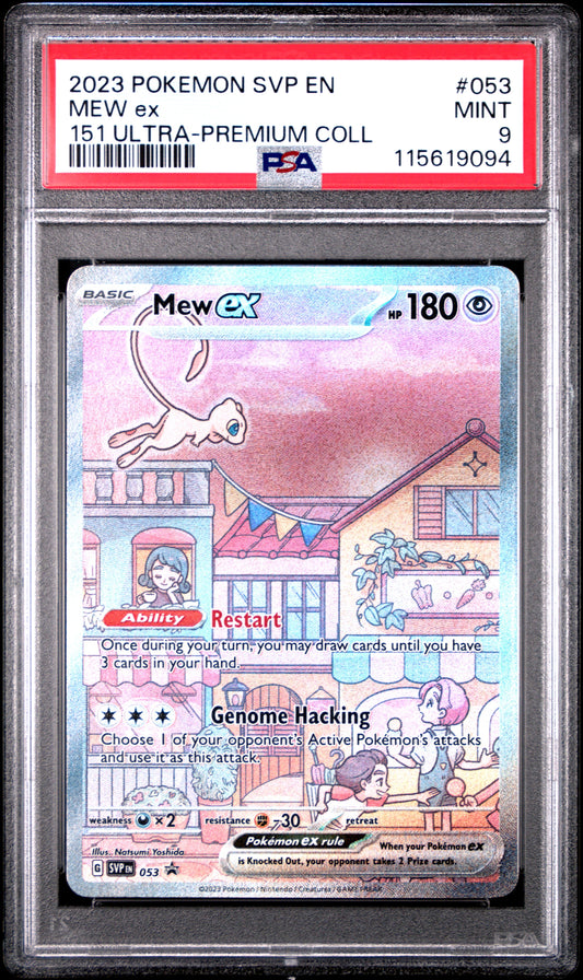 2023 Pokemon Svp En-Sv Black Star Promo 053 151 Mew Ex Ultra-Premium Coll - PSA 9