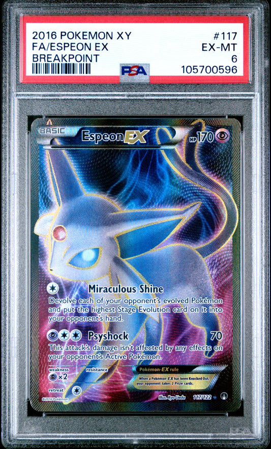2016 Pokemon Xy Breakpoint 117 Espeon EX
