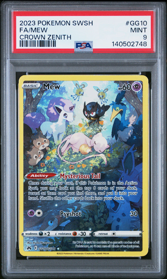 2023 Pokemon Sword And Shield Crown Zenith Gg10 Fa/Mew Crown Zenith - PSA 9