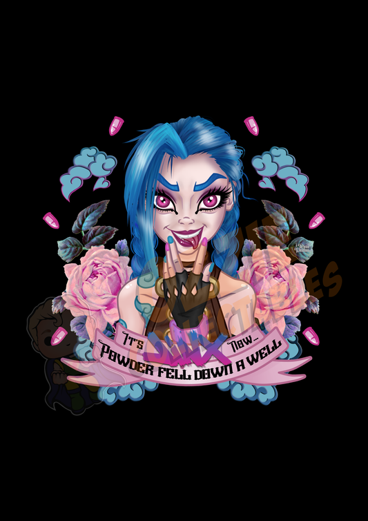 League of Legends - Jinx - Rose Demon Art Print Poster