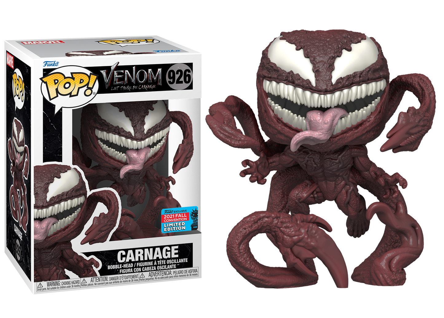 Venom: Let There Be Carnage - Carnage NYCC 2021 Fall Convention Exclusive Pop! Vinyl #926