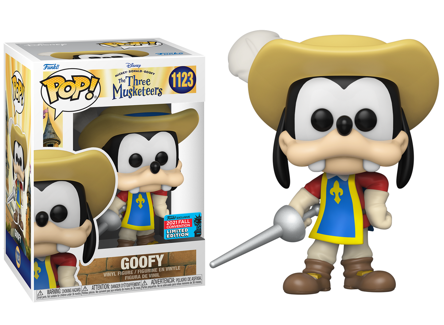 The Three Musketeers - Goofy Musketeer NYCC 2021 Fall Convention Exclusive Pop! Vinyl