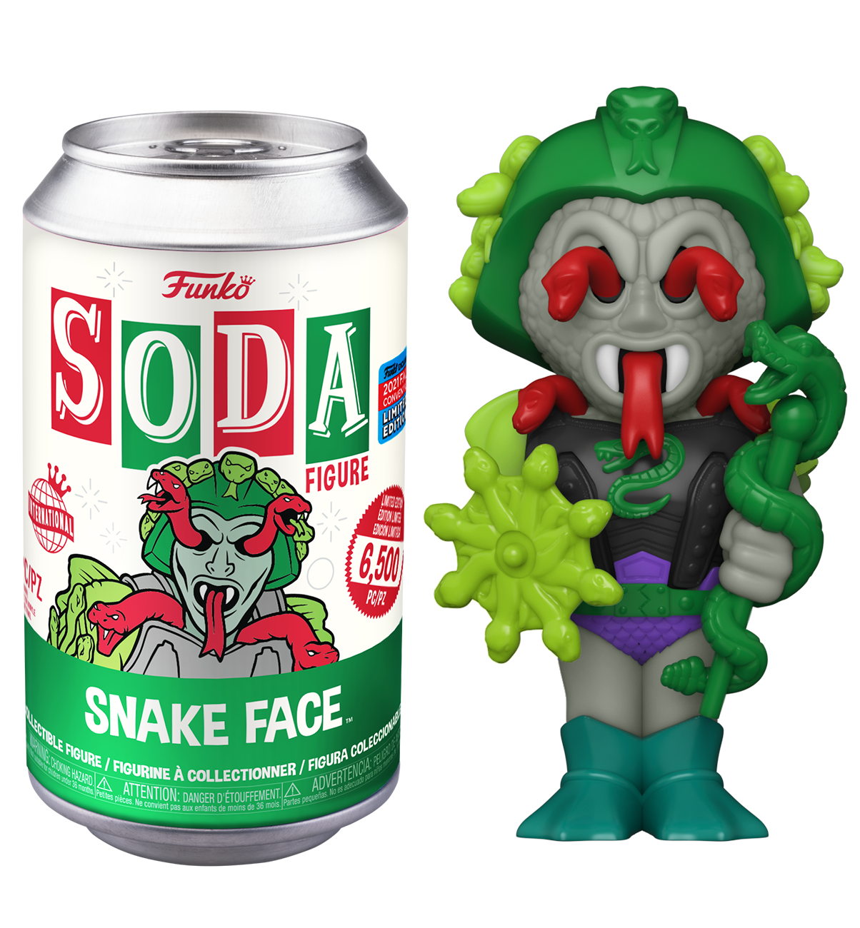 Masters of the Universe - Snake Face NYCC 2021 Fall Convention Exclusive Vinyl Soda