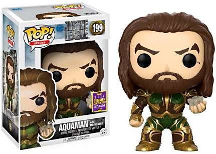 Aquaman And Motherbox - DC Justice League 2017 Summer Convention Exclusive Pop! Vinyl #199 - Ozzie Collectables