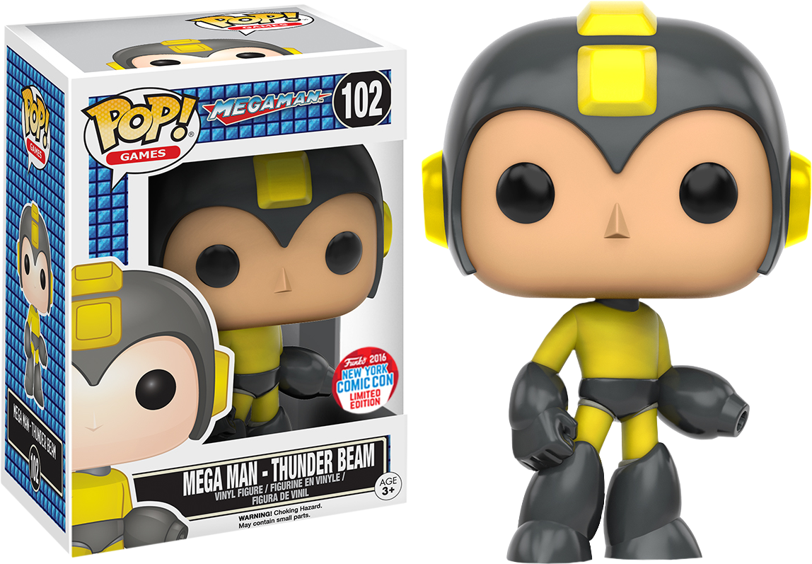 Mega Man : Thunder Beam - Mega Man 2016 NYCC Exclusive Pop! Vinyl #102 - Ozzie Collectables