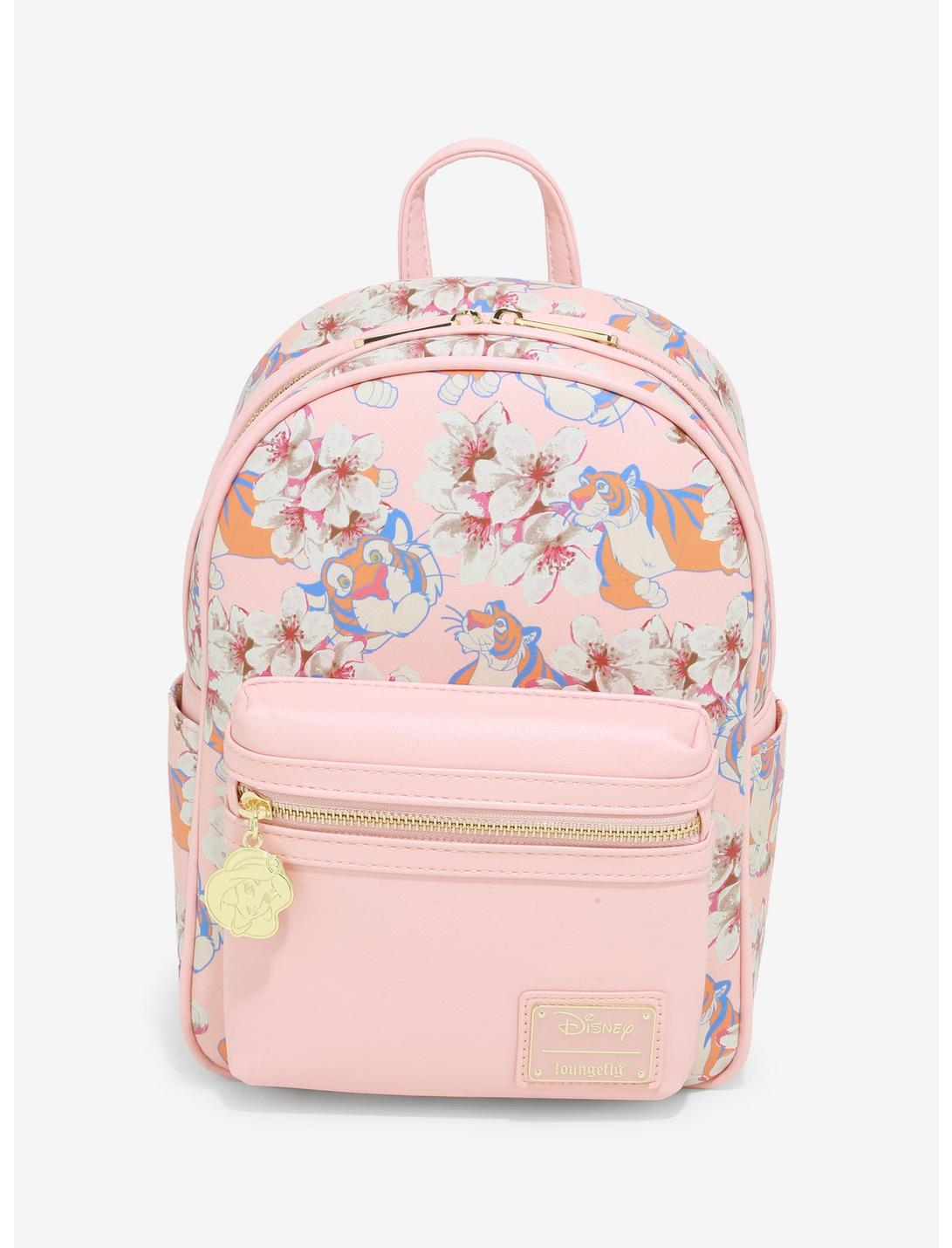 Loungefly Disney Aladdin Rajah Floral Mini Backpack