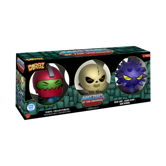 Trap Jaw, Scare Glow And Spikor - Master Of The Universe 3 Pk Dorbz Funko Shop Exclusive - Ozzie Collectables