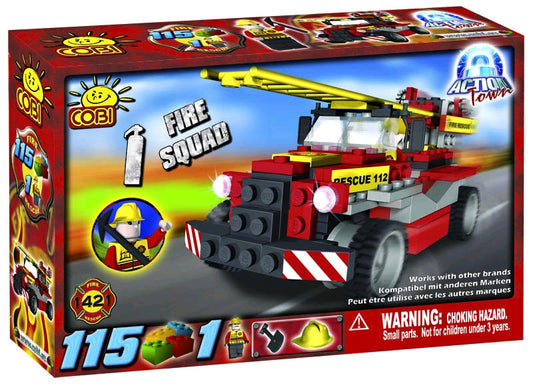 Action Town - 115 Piece Fire Squad Construction Set - Ozzie Collectables