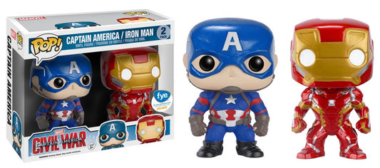 Civil War - Captain America & Iron Man Pop! Vinyl 2 Pack 